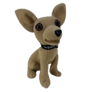 Applause Plush Toy Tan Chihuahua Dog Yo Quiero Taco Bell WORKS! "Here Lizard!"